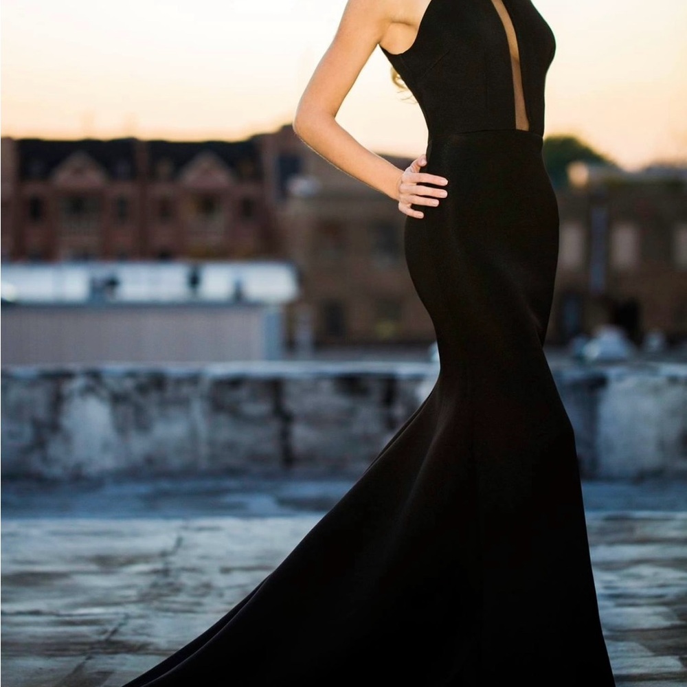 Guess by Marciano Black Backless Dress